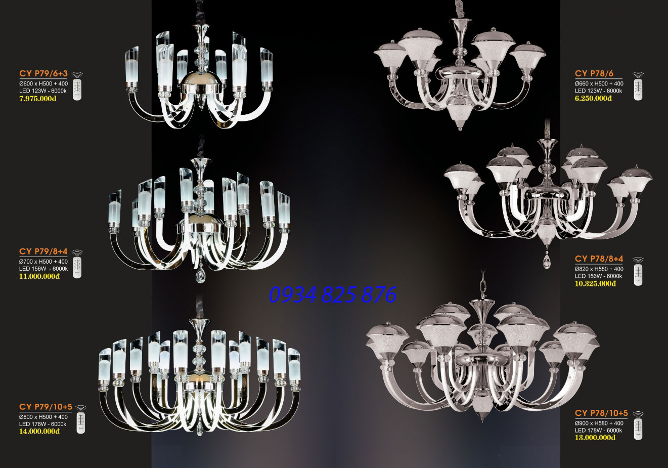 Đèn Chùm Led Hiện Đại-HLP79-9 